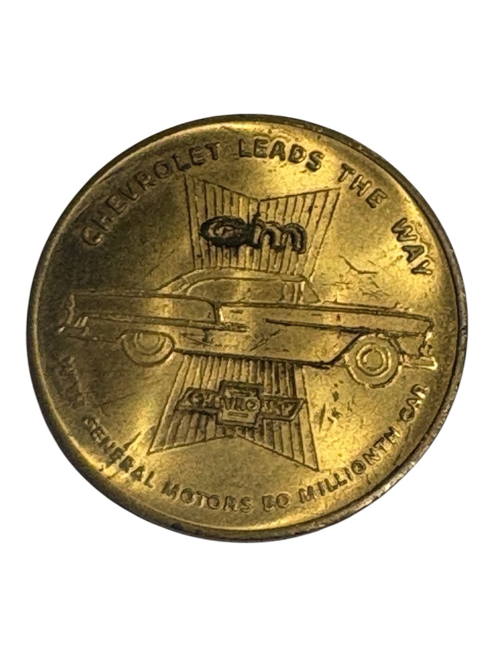 General Motors Gold Tone Commemorative Coin 50 million cars